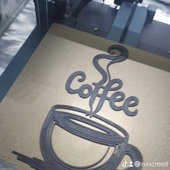 Kaffeetasse / Hrnek kávy Wanddekoration