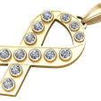 1.png ダイヤモンドアンククロスペンダント3Dモデル