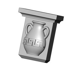 Greek-key-urn-onlay-decorative-corbel-01.jpg Archivo STL Ménsula y ménsula de llave griega neoclásica modelo de impresión 3D・Modelo de impresora 3D para descargar