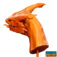 Dragon-9-orange12.jpg Archivo 3D Trío de dragones・Modelo imprimible en 3D para descargar, CreatureMiniatures