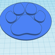 3.PNG dog paw coaster simple