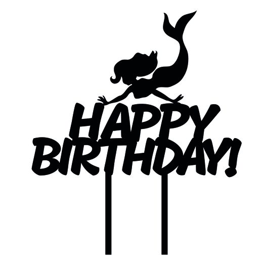 TOPPER CAKE SIRENA SIRENITA ARIEL 3D model