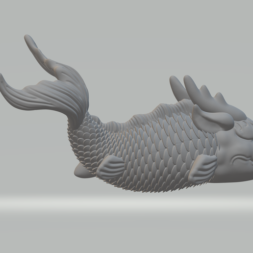 5.png Dragon Fish 3D print model