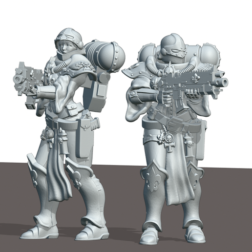 Sisters of the Basic Trooper 3D model