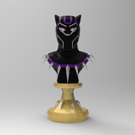 bust black panther 3D model