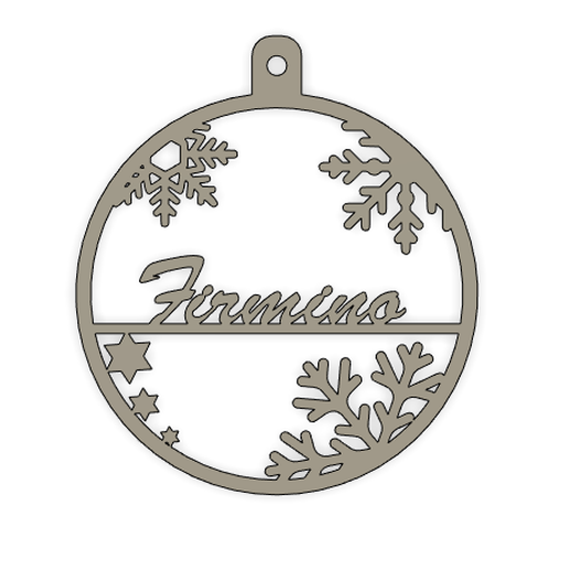 Christmas ball 2D Firmino 3D model