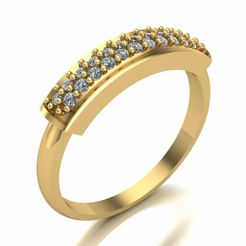 CRing00026.jpg STL file Ring 026・3D printing template to download