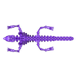 SkeletonDragonNoWings.stl Skelett-Drache mit Gelenken