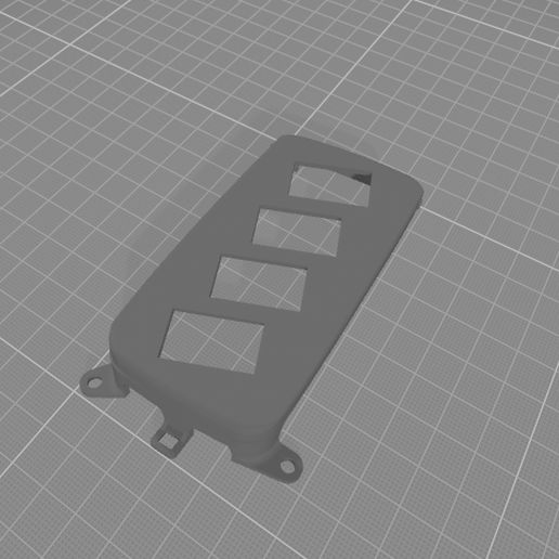 Ram 1500 switch plate angled 3D model