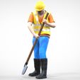 N1_C.4-Copy.jpg N1 Construction Worker 1 64 Miniature With Shovel and Metal pole