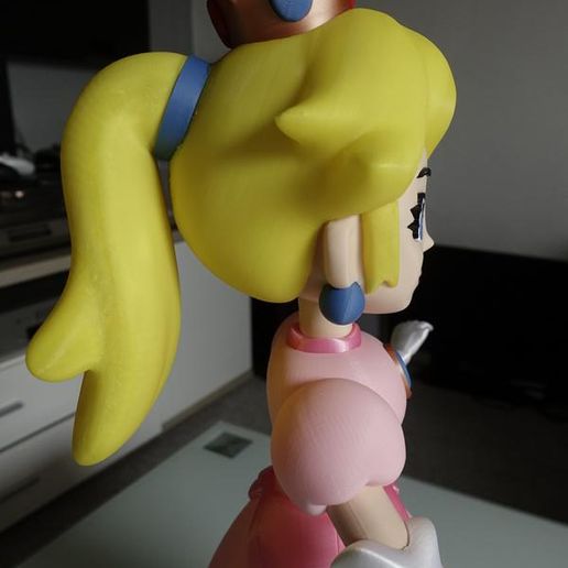 👸 マリオのピーチ姫 - マルチカラー・「Bambu Lab P1P, Prusa Mini+