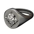 S-R1-01.JPG Corola Blumen Rosette Oval Siegelring