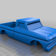 ef2e4890-a068-4a85-a08a-1574388b9679.png Free 3D file 1964 Chevrolet C10 Pickup (Pinewood Derby Shell)・Object to download and to 3D print