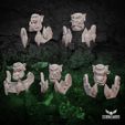1000x1000-Ork-Heads-3.jpg Ork Mega Bosses Bare Heads and Yaws