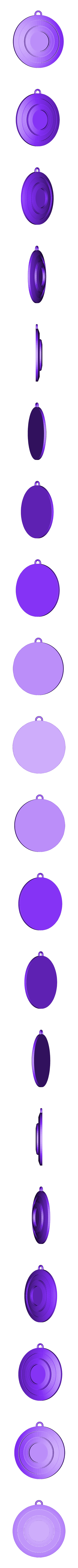 red.stl Captain America Shield Keychain