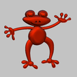 1.png Funny frog STL file