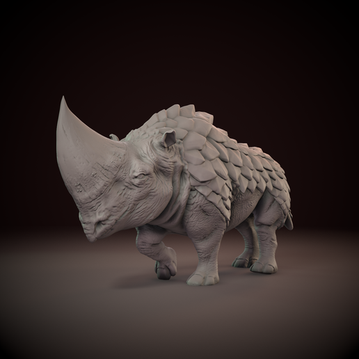 Pangoceros Rhino Creature 3D print model 3D print model