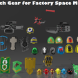 Custom 7 inch Gear for Factory Space Marines Custom 7 inch Gear for Factory Space Marines