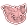 cerdo.481.png MOANA - Hei Hei and Pua COOKIE CUTTERS - PACK X 2