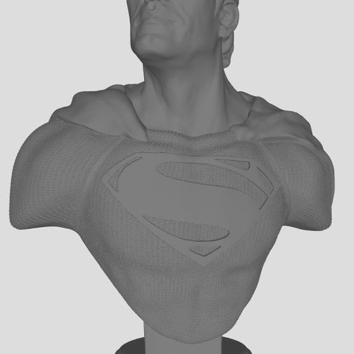 superman bust 3D model