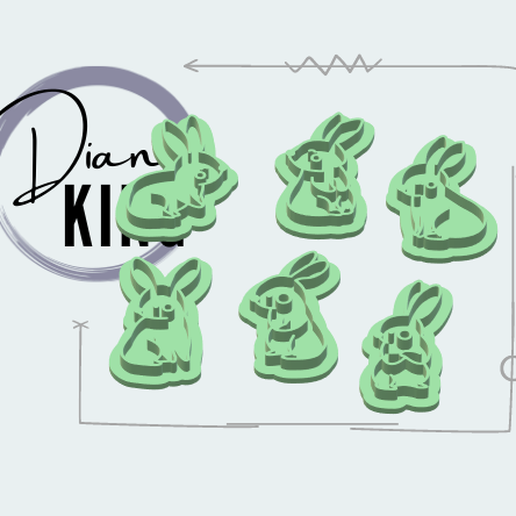 easter / rabbit / basket / basket / duck / eggs / carrot 3D model