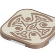 tray_pot_v16 v4-01.png tray board for cutting stand with celtic pattern 3d-print and cnc