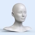 3.65.jpg 3 3D Head Face Female Character Women teenager portrait doll 3D Low-poly 3D model