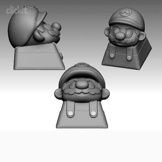 34.png Mario Keycap - 3D Printable Keycap für mechanische Tastatur (+3MF)