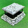 Roofed-Bunker-2-b.jpg Small Observation Bunker Style 2 - 15mm Scale for FoW