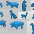animal3dmodel.png Animal Kingdom STL Files- 26-Piece land Animal 3D model collection - 3D Print Your Way to a Wildlife Adventure