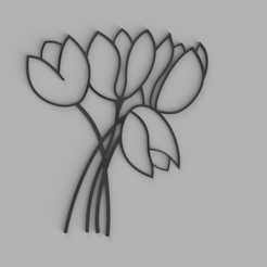 Tulips.png Tulips 2D wall art