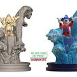 Fantasia-Mickey-Mouse-the-Sorcerer-Wave-and-Spout-1.jpg 3D-Datei Fanart Fantasia Mickey Mouse der Zauberer Rock und Spout・3D-druckbares Modell zum Herunterladen