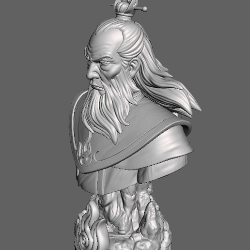 👤 Avatar la leyenda de Aang Avatar Roku Bust figure・ STL File for 3D ...