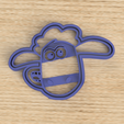 shaun v1.png PACK 6 CUTTER COOKIE SHAUN THE SHEEP