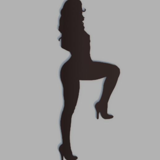Woman silhouette #1 3D model