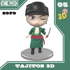 1.jpg Fichier 3D TAJITO ZORO-UNE PIÈCE・Objet imprimable en 3D à télécharger