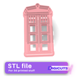 Tardis-London-cookie-cutter.png Tardis London cookie cutter STL file