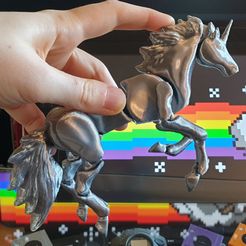 20210908_190235.jpg Fichier STL v1 Licorne - Cheval Magique Flexi Articulé (impression en place, pas de supports)・Plan pour impression 3D à télécharger