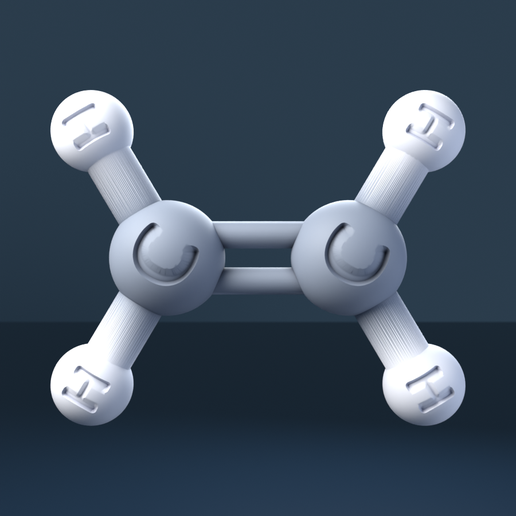 Ethylene 3D Molecular Model — CAS 74-85-1