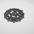 llm3.png Om Mandala Keychain