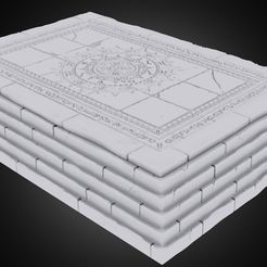 Promo_CC.png Free OBJ file Shattered Temple Terrain・3D print design to download