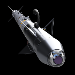AIM9X-Sidewinder-Missile_thumbnail.png AIM-9X Sidewinder Air To Air Missile -Fully 3D Printable +110 Parts
