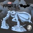 Barman-Vs-Punisher-600px-by-VG-Pyro-stl-files-for-3d-printing.jpg x2 Batman Vs Punisher Dioram Crossover DC Comics Vs Marvel