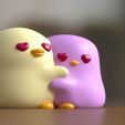 119b85b0-8914-4432-8594-00bfed7107fd.jpg ♡♡♡ LOVE CHIKS , cute adorable and cuddly kawaii adorable , cuddling ducklings by TinyMakers3D