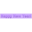TIltedText_NewYear.stl Geschnittener und gekippter Text V2 - anpassbar