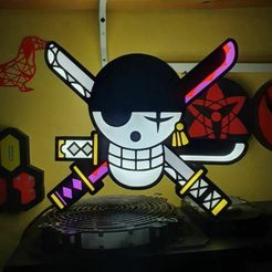 0.jpg 3D file jolly roger Zoro Lamp・3D printing model to download
