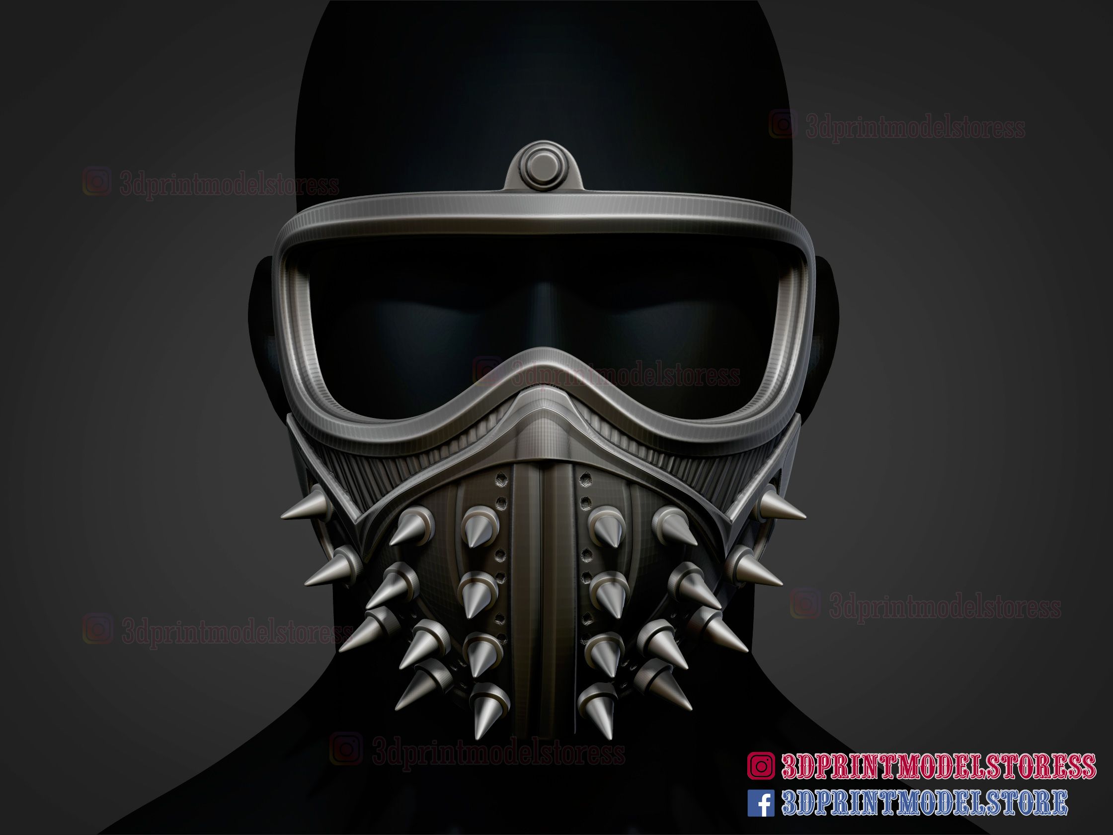 Watch_Dogs_Mask_3d_print_model_01.jpg Download file Watch Dogs Mask - Marcus Holloway Cosplay Halloween • 3D printing object, 3DPrintModelStoreSS