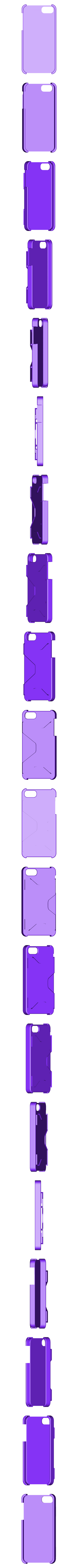 iphone-5-5s-case-card-holder-version-4.stl IPhone 5 /5s Case Card Holder Version 4
