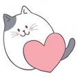 kalpli kedijşk.jpg Cat with Heart Cookie Cutter