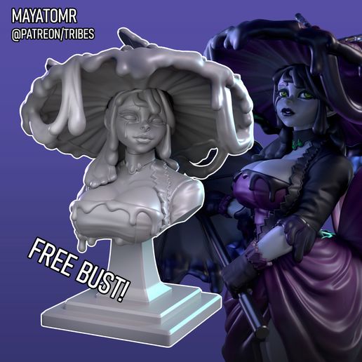 Weeping Slime Widow Bust